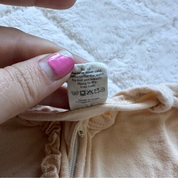 Larkspur Baby Company | "Cream" Ruffle Zip Footie | Size 12-18 Months - Picture 8 of 10